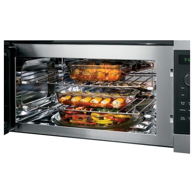 Ge Profile Advantium 1.7-Cu Ft 925-Watt 29.88-In Over-The-Range Convection Microwave (Stainless Steel) Psa9120Spss